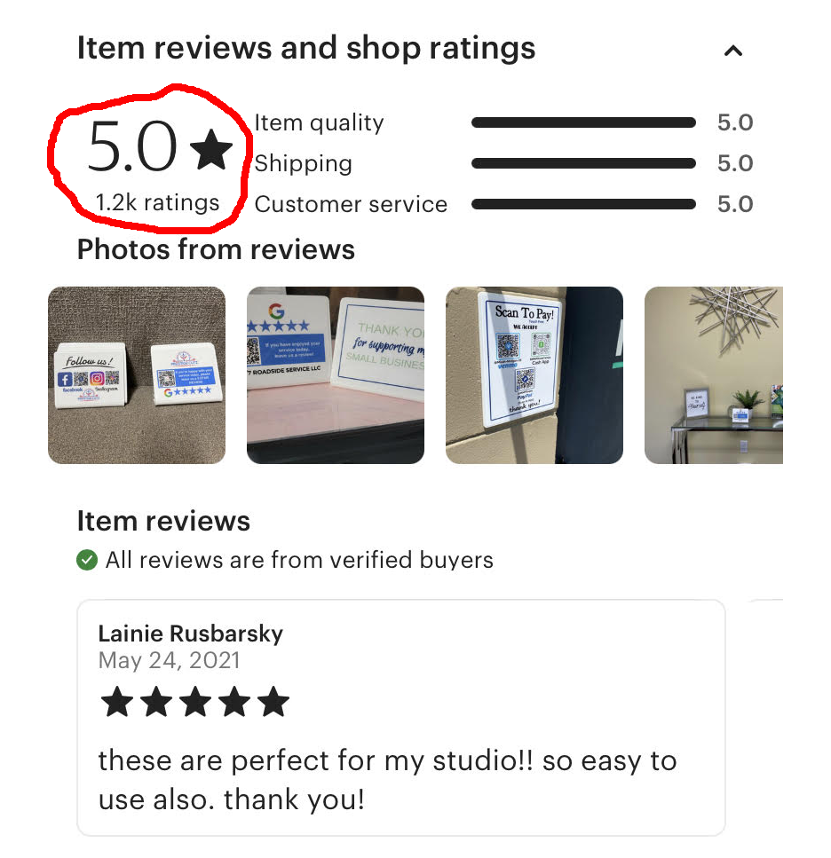 Review us on Google hotel door hanger with Google review QR code