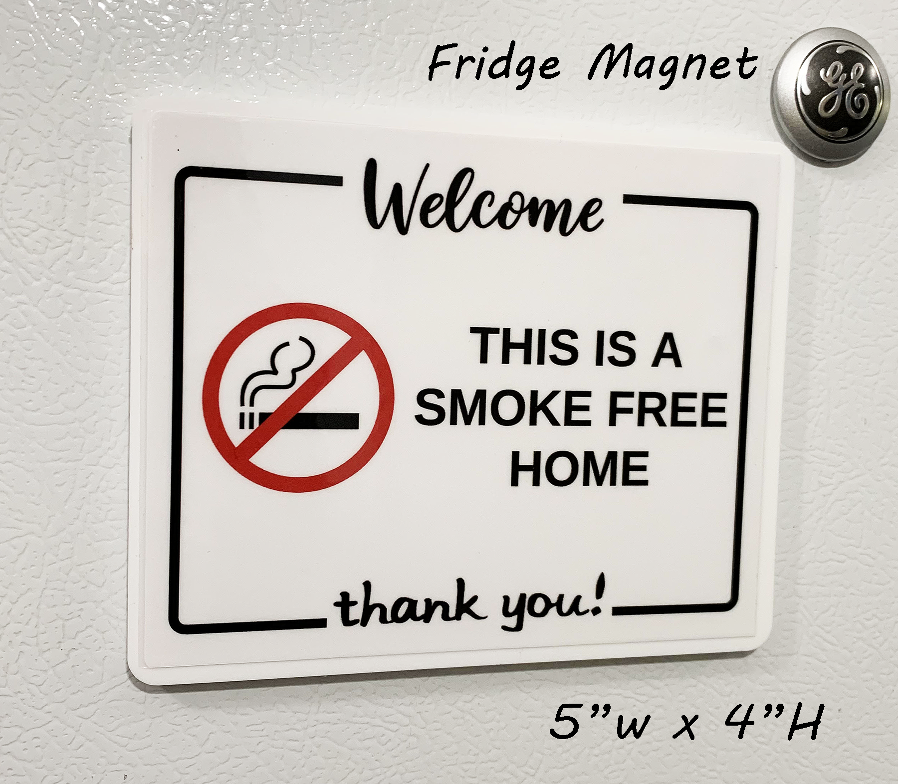 No Thank You Fridge Magnet