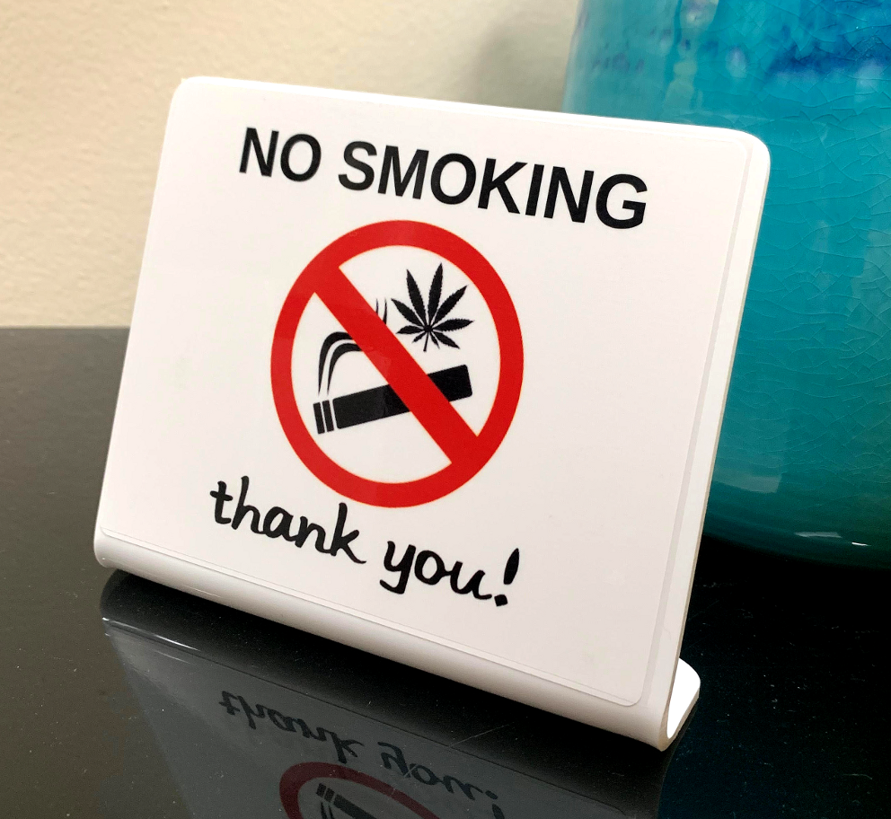 Buy No Smoking Set Of Signs With Cleaning Fee No Smoking, 51% OFF